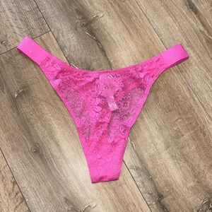 PINK Victoria’s Secret Bling Lace Thong Panty